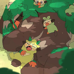 grookey, thwackey and rillaboom