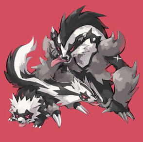 galarian zigzagoon, linoon and obstagoon